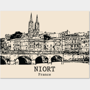 Niort - France Posters and Art