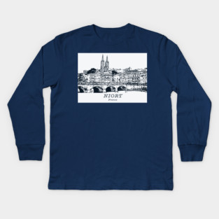 Niort - France Kids Long Sleeve T-Shirt