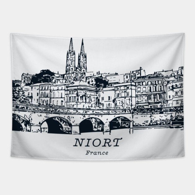 Niort - France Tapestry by Lakeric