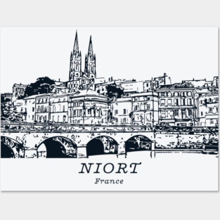 Niort - France Posters and Art