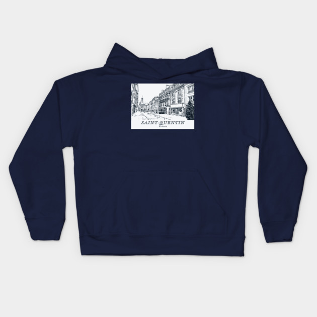 Saint-Quentin - France Kids Hoodie by Lakeric