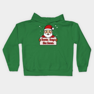 Santa Says Six Seven Holiday Humor Kids Hoodie