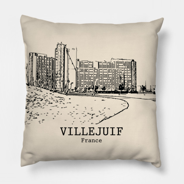Villejuif - France Pillow by Lakeric