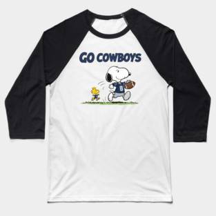 Go Cowboys – Snoopy & Woodstock Baseball T-Shirt