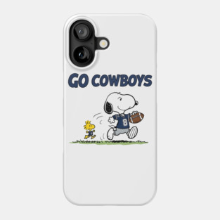 Go Cowboys – Snoopy & Woodstock Phone Case