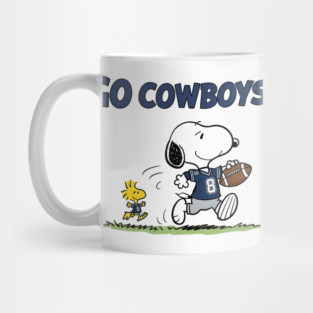 Go Cowboys – Snoopy & Woodstock Mug