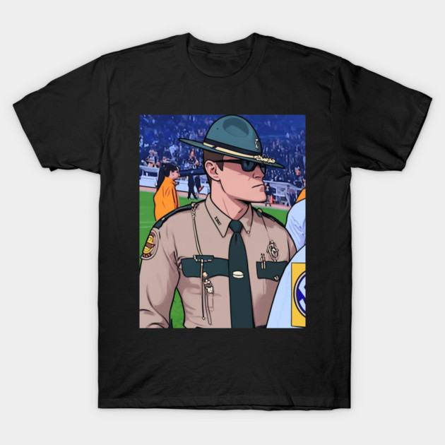 Gigachad Officer Cassius Thundercock Meme Fanart T-Shirt by mohamed's Store 72