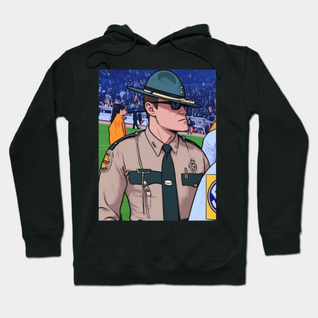 Gigachad Officer Cassius Thundercock Meme Fanart Hoodie by mohamed's Store 72