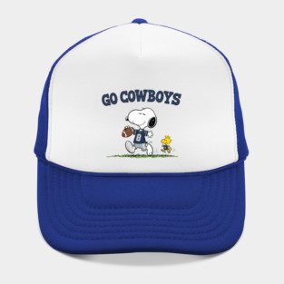 Dallas Football Go Cowboys - Snoopy & Woodstock Hat
