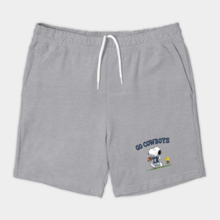 Dallas Football Go Cowboys - Snoopy & Woodstock Shorts