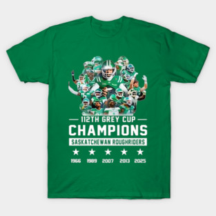 Saskatchewan roughriders road to 112th grey cup champions 2025 T-Shirt