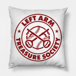 Left Arm Treasure Society Official Team Logo Pillow