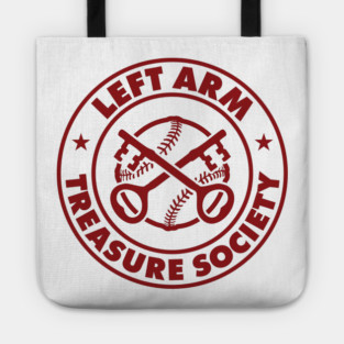Left Arm Treasure Society Official Team Logo Tote