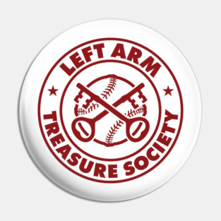 Left Arm Treasure Society Official Team Logo Pin