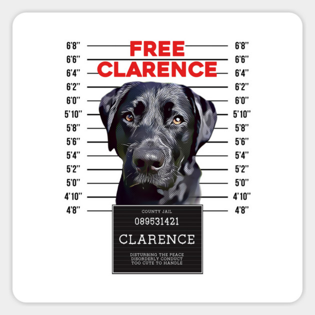 Free Clarence Sticker by James's Store 98