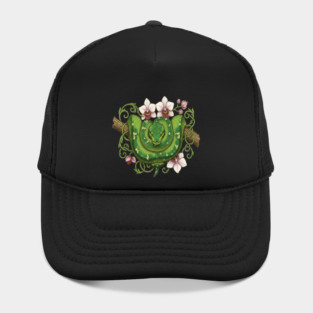 Green Tree Python Snake and Orchid Vines Hat