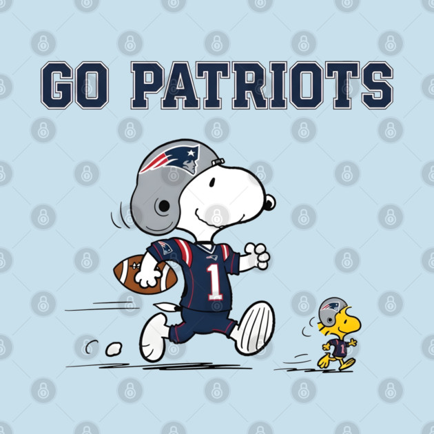 New England Patriots – Snoopy Go Patriots T-Shirt