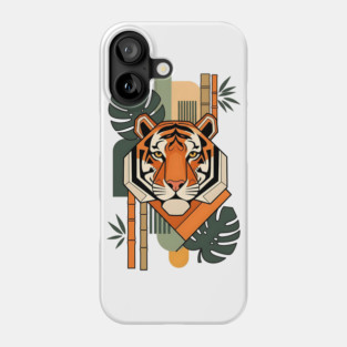 Bauhaus Tiger Modern Art Illustration Phone Case