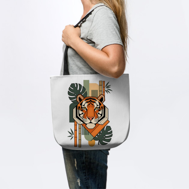 Bauhaus Tiger Modern Art Illustration by Designed By Marty