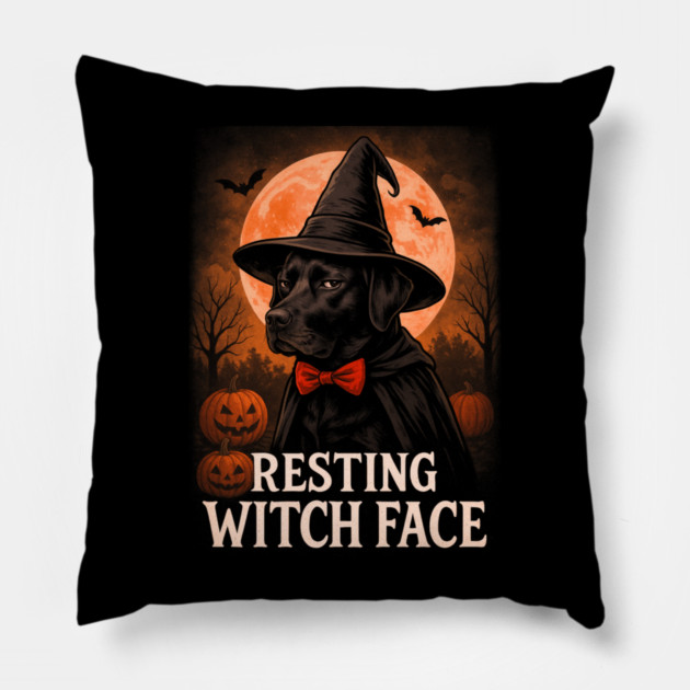 Resting Witch Face Pillow by James's Store 98
