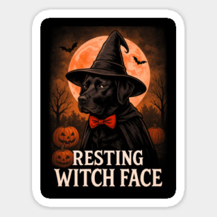 Resting Witch Face Sticker