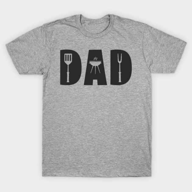 Dad Grill BBQ Grill Master Father's Day T-Shirt by Anticorporati