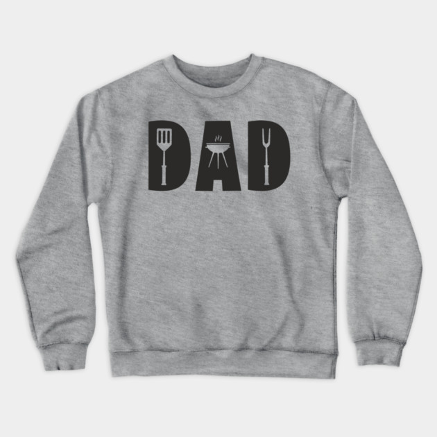 Dad Grill BBQ Grill Master Father's Day Crewneck Sweatshirt by Anticorporati