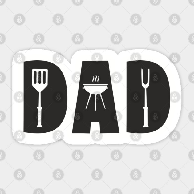 Dad Grill BBQ Grill Master Father's Day Sticker by Anticorporati