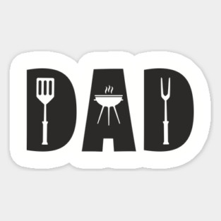 Dad Grill BBQ Grill Master Father's Day Magnet