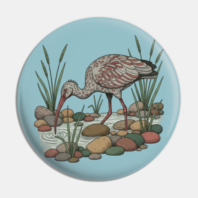 Ibisbill Bird Among River Stones and Reeds Pin by BirdsnStuff