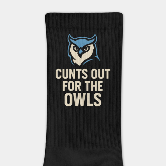 Hoots Out For The Owls Funny Football Owl Mascot Fan by ArtistTee ⭐⭐⭐⭐⭐