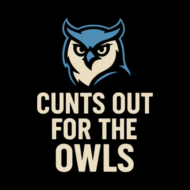 Hoots Out For The Owls Funny Football Owl Mascot Fan by ArtistTee ⭐⭐⭐⭐⭐