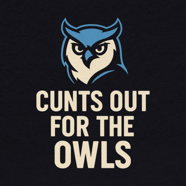 Hoots Out For The Owls Funny Football Owl Mascot Fan by ArtistTee ⭐⭐⭐⭐⭐