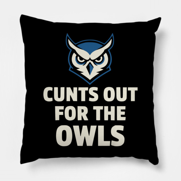 Hoots - Out - for - the - Owls - Funny - Football - Mascot - Fan Pillow by ArtistTee ⭐⭐⭐⭐⭐