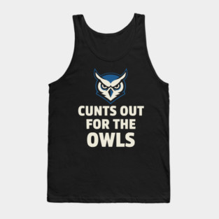 Hoots - Out - for - the - Owls - Funny - Football - Mascot - Fan Tank Top