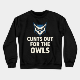 Hoots - Out - for - the - Owls - Funny - Football - Mascot - Fan Crewneck Sweatshirt