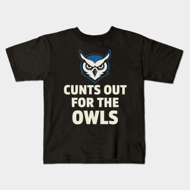 Hoots - Out - for - the - Owls - Funny - Football - Mascot - Fan Kids T-Shirt by ArtistTee ⭐⭐⭐⭐⭐