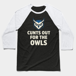 Hoots - Out - for - the - Owls - Funny - Football - Mascot - Fan Baseball T-Shirt