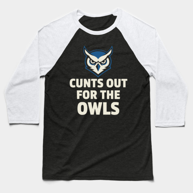 Hoots - Out - for - the - Owls - Funny - Football - Mascot - Fan Baseball T-Shirt by ArtistTee ⭐⭐⭐⭐⭐