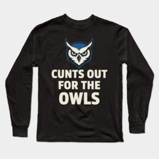 Hoots - Out - for - the - Owls - Funny - Football - Mascot - Fan Long Sleeve T-Shirt