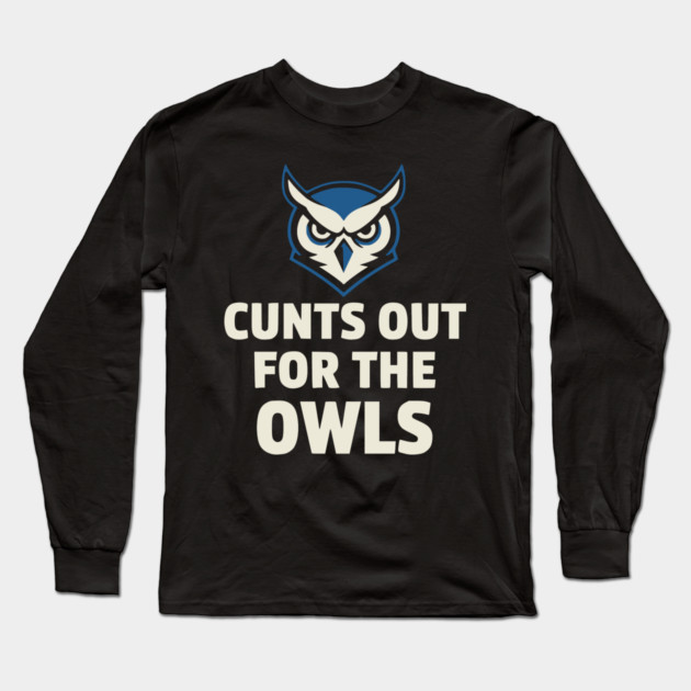 Hoots - Out - for - the - Owls - Funny - Football - Mascot - Fan Long Sleeve T-Shirt by ArtistTee ⭐⭐⭐⭐⭐