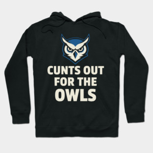 Hoots - Out - for - the - Owls - Funny - Football - Mascot - Fan Hoodie