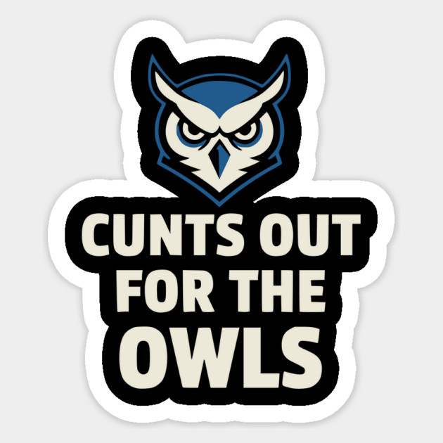 Hoots - Out - for - the - Owls - Funny - Football - Mascot - Fan Sticker by ArtistTee ⭐⭐⭐⭐⭐