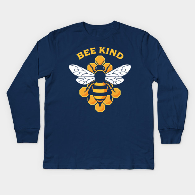 Bee Kind Kids Long Sleeve T-Shirt by enrynz