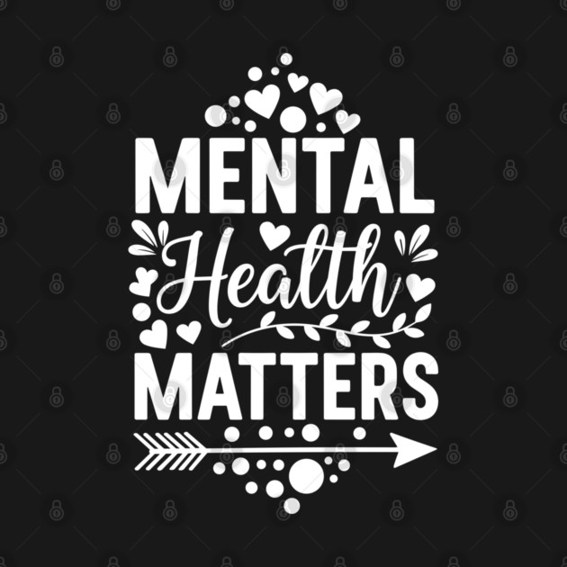 Cute Mental Health Matters Typography by enrynz