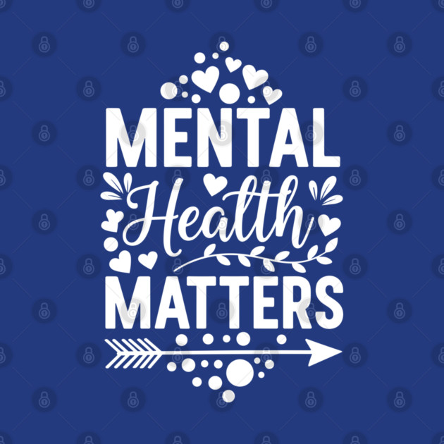 Cute Mental Health Matters Typography by enrynz