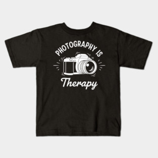 Photography is my Therapy Kids T-Shirt