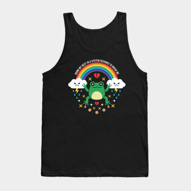 Mental Health Frog Tank Top by enrynz