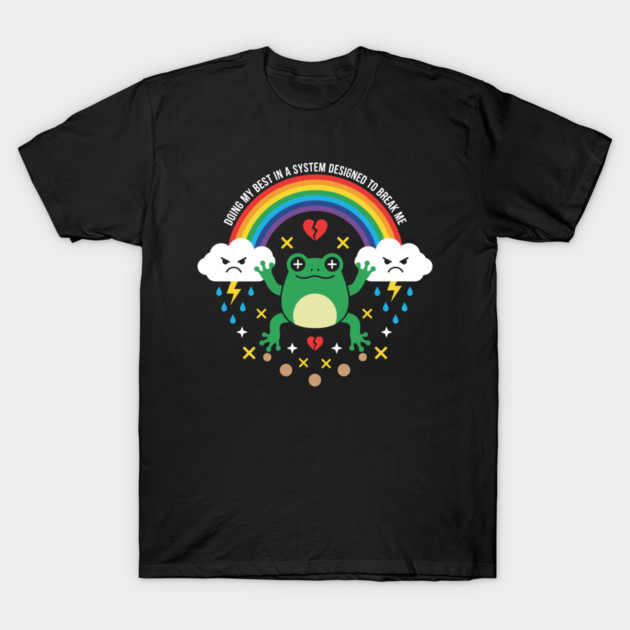 Mental Health Frog T-Shirt by enrynz