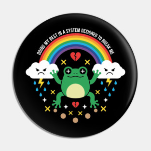 Mental Health Frog Pin